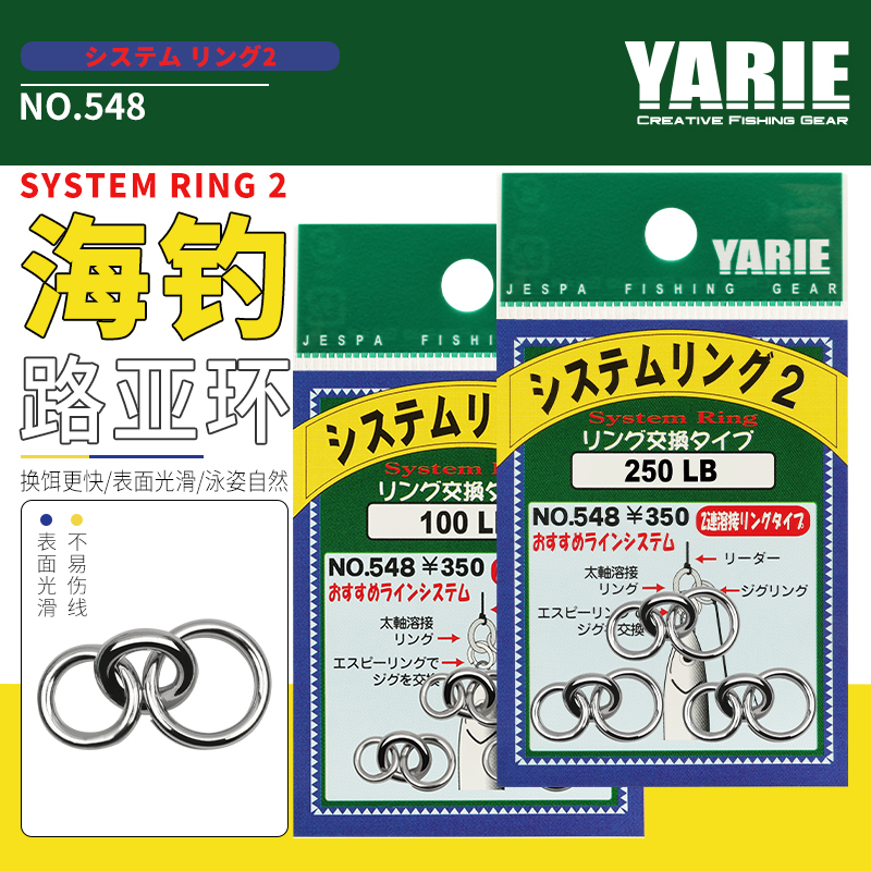 Sea fishing lure ring